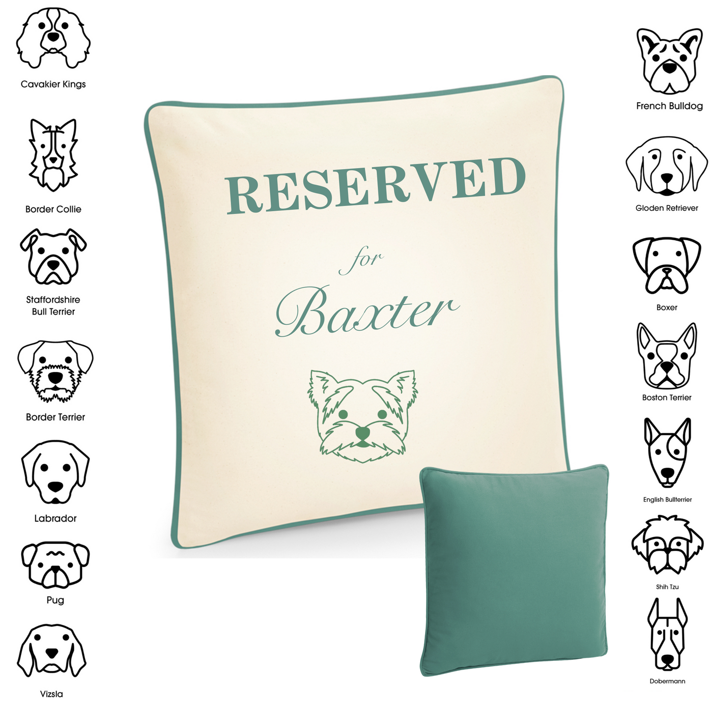 Personalised My Dog & Me Cushion