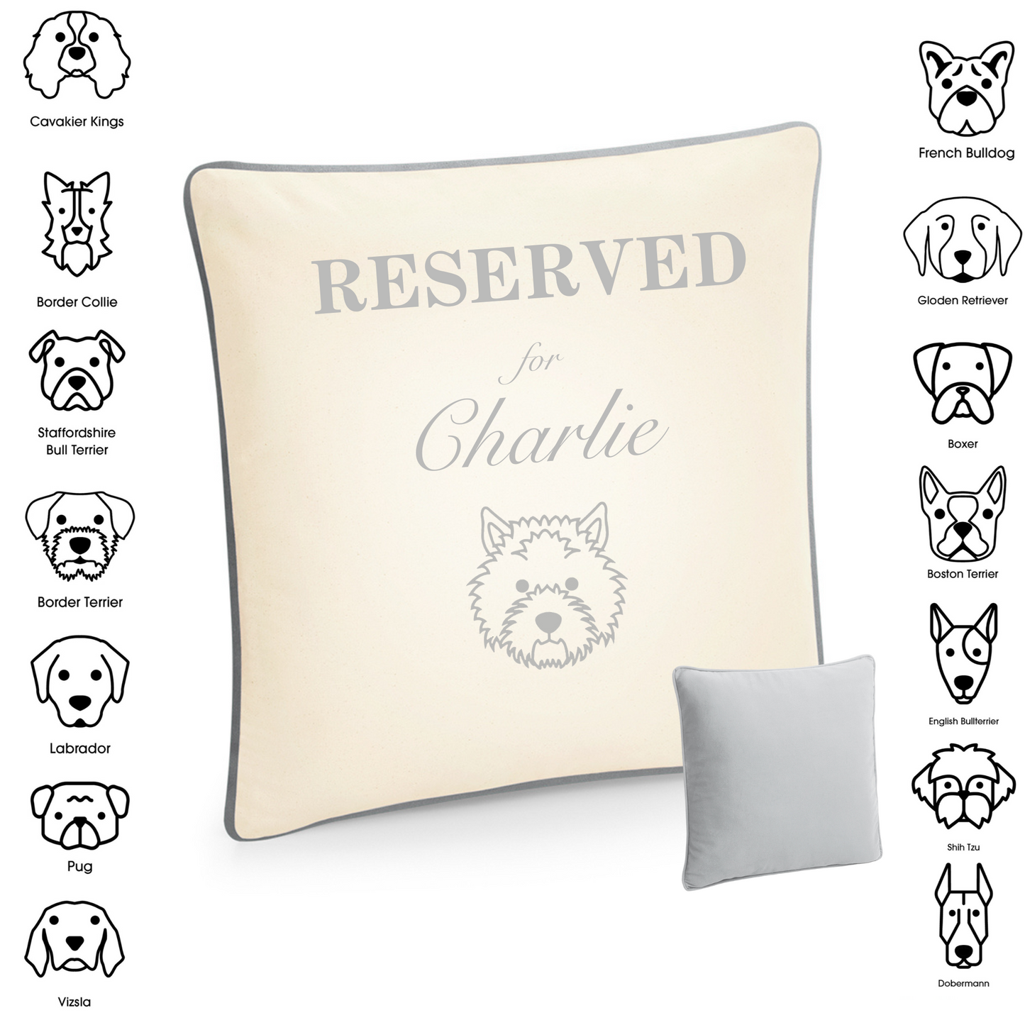 Personalised My Dog & Me Cushion