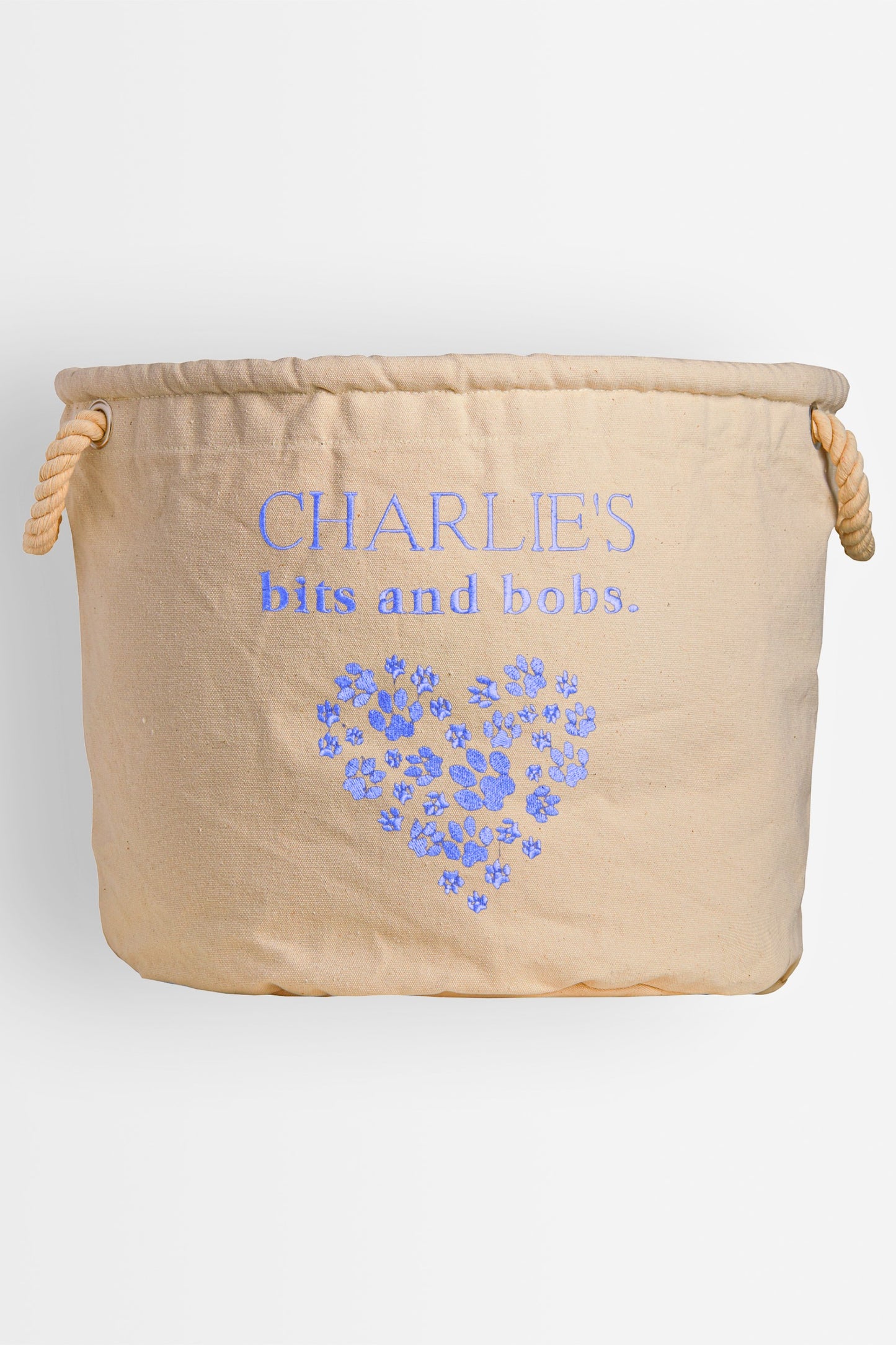 Personalised Doggy Heart Toy Storage Tub