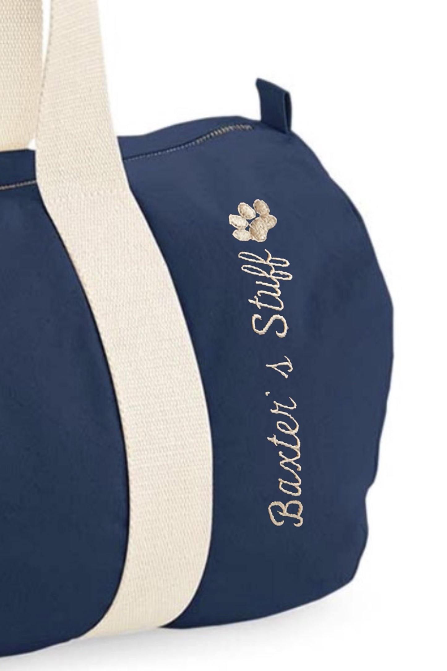 Personalised Dog Name Barrell Bag