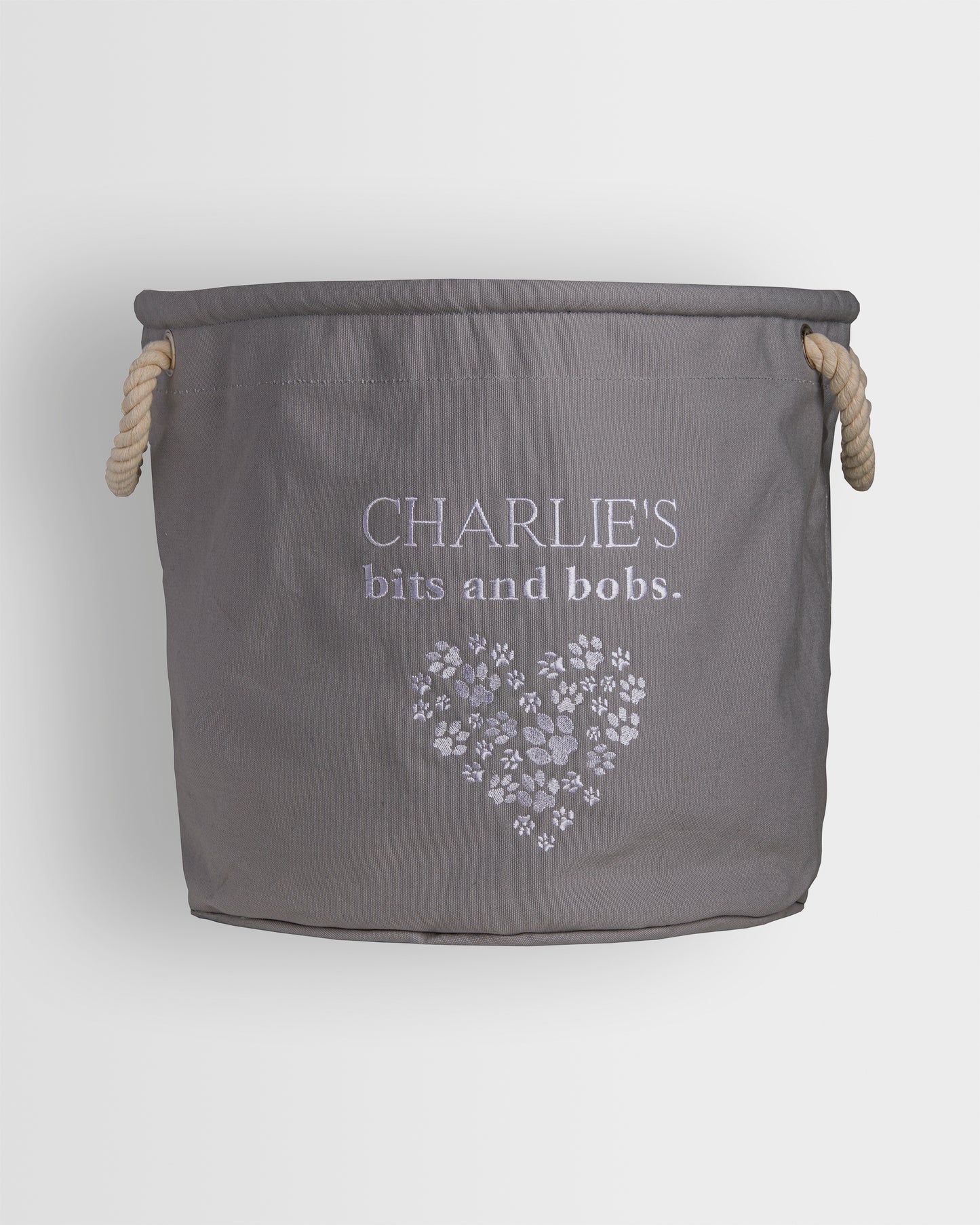 Personalised Doggy Heart Toy Storage Tub