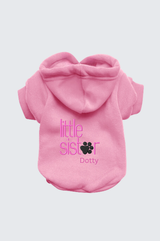 Personalised Little Sister Hoodie