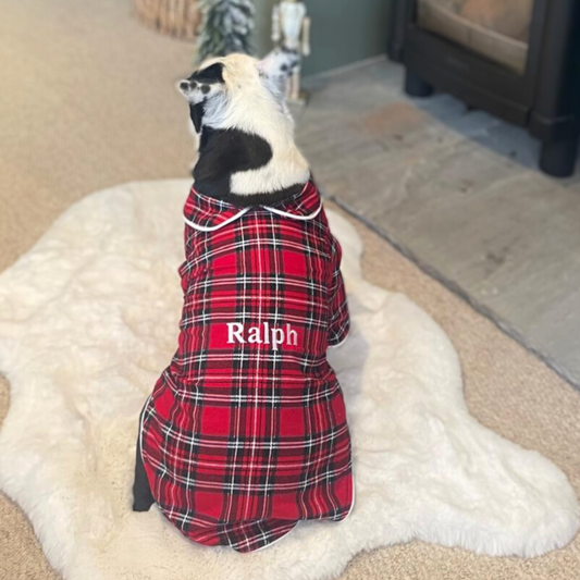 Tartan Dog Pyjama