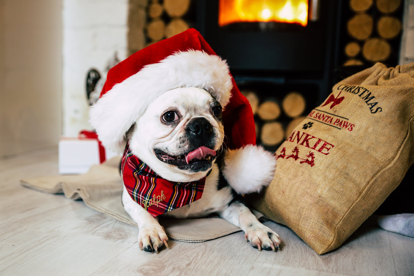 Personalised Christmas Doggy Santa Sack