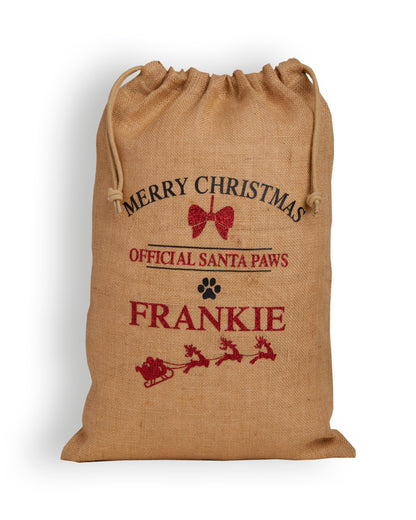 Personalised Christmas Doggy Santa Sack